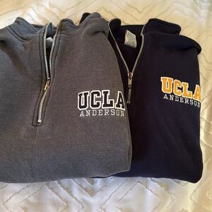 TWO UCLA Anderson Quarter Zip Hoodie